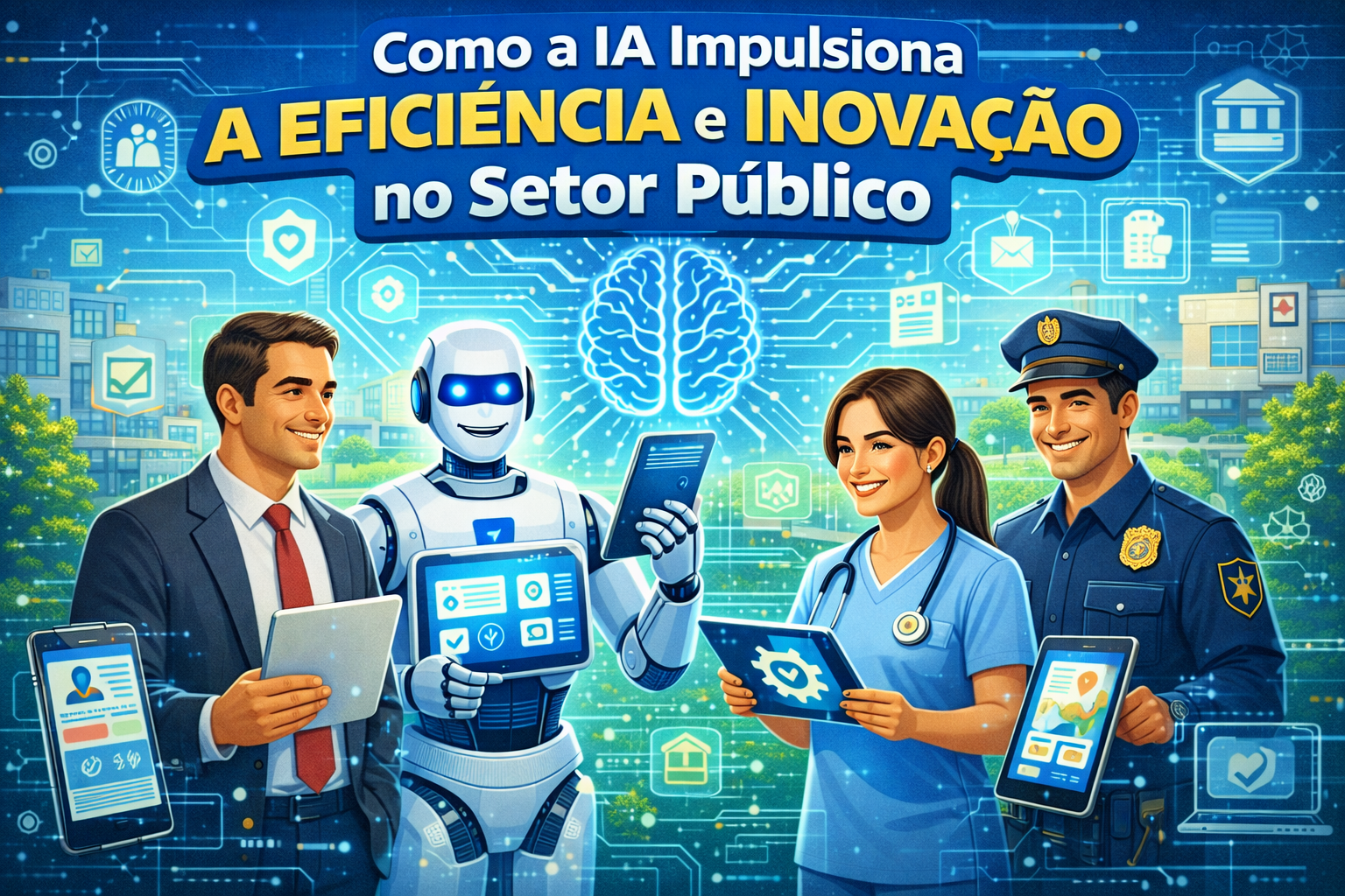 Como a IA Impulsiona a Eficiência e Inovação no Setor Público